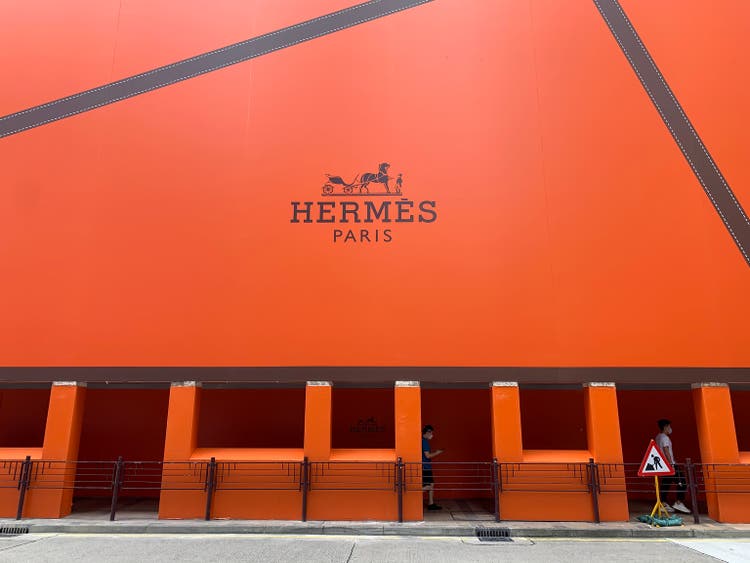 Hermes París en construcción en la calle de kowloon