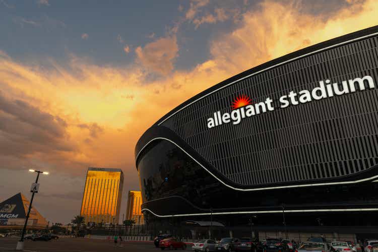 New Allegiant stadium in Las Vegas Nevada USA