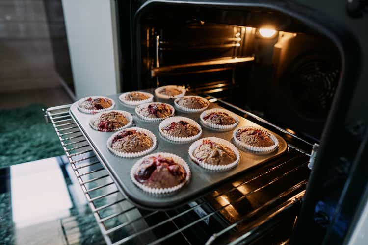 Ready to eat fresh out of the oven sweet muffins