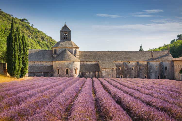 Abbeye de Senanque Lavender Field Provence in Summer France