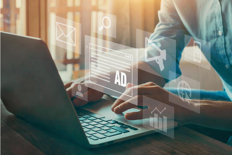 digital marketing concept, online advertisement