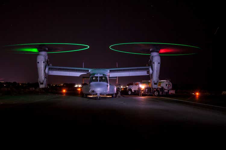 US Marine Corps Osprey MV-22 at Bishop Airport (KBIH)