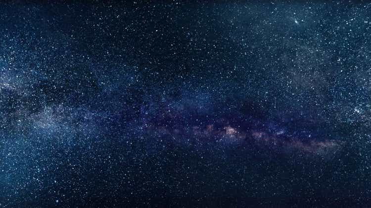 Space background wiht stars Stock Image