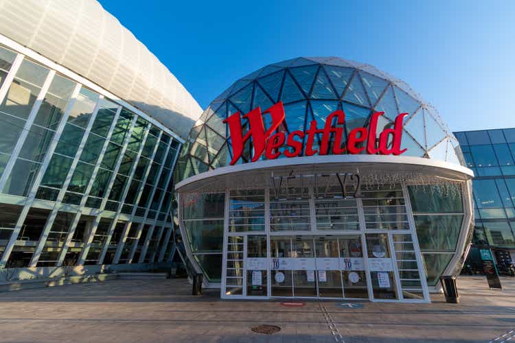 Main entrance of the Westfield Velizy 2 regional shopping center, Velizy-Villacoublay, France