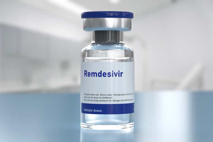 Remdesivir vials antiviral drug
