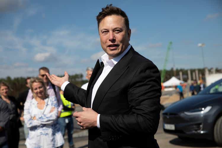 Elon Musk visits Germany