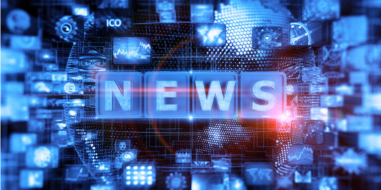 Abstract Digital News Concept