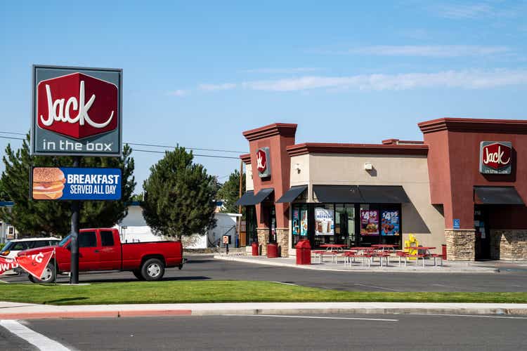 Exterior view of the Jack in the Box