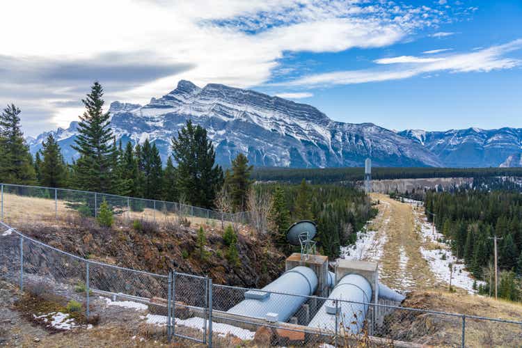 TransAlta Cascade hydro power plant. Banff National Park, Canadian Rockies