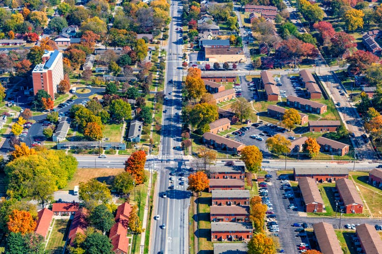 Suburban Residential Aerial of Nashville