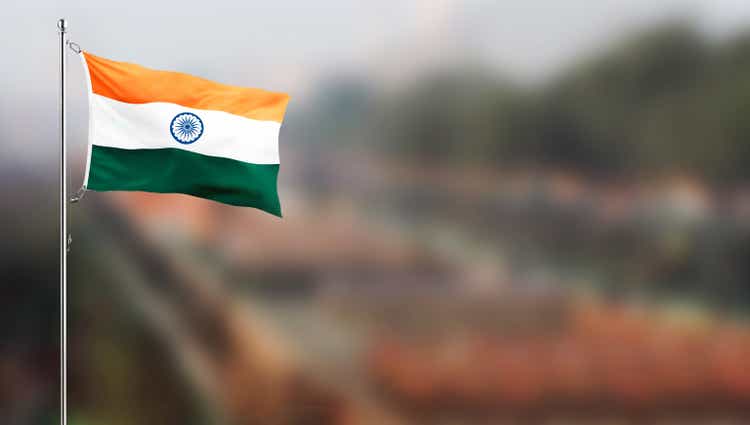India Flag flying high with pride Tri color flag republic day of India