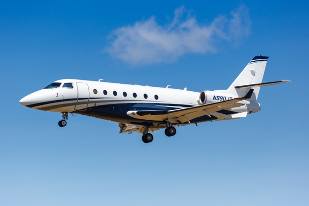 Gulfstream G200 airplane Los Angeles International Airport in California