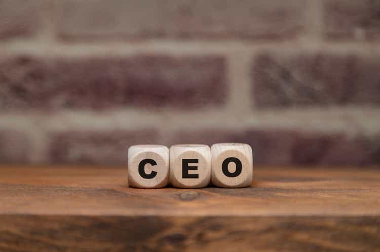 Ceo written on wooden blocks