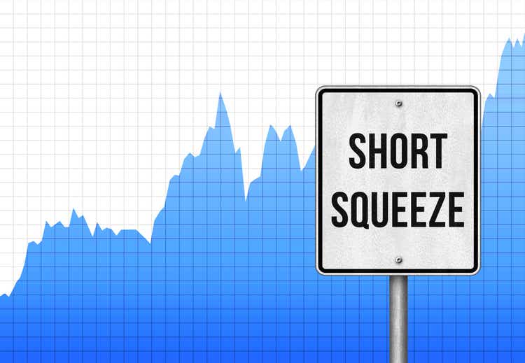 Short Squeeze stock chart illustration