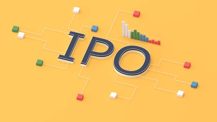 IPO Initial Public Offering 3D Concept