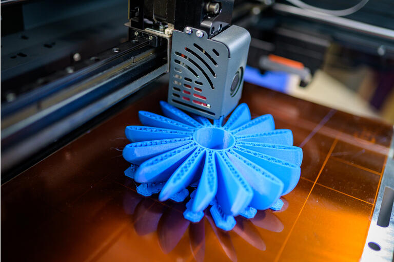 Plastic fan propeller 3D printing process