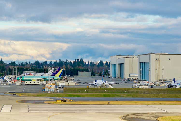 New Aircraft at Boeing"s Everett Production Facility, Washington