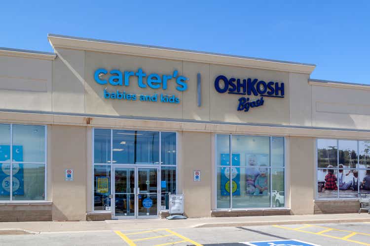 Carter"s and Oshkosh storefront in St. Catharines, On, Canada.