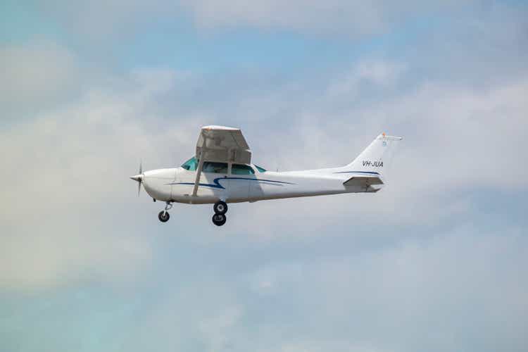 Cessna 172 in cruise