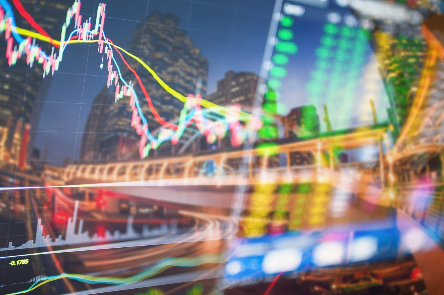 Monitor screen cryptocurrency bitcoin and other coin market trading which including of Corporate, Fix income, Bond valuation, Government bond, Secularization and Municipal. Wealth management with risk diversification concept.