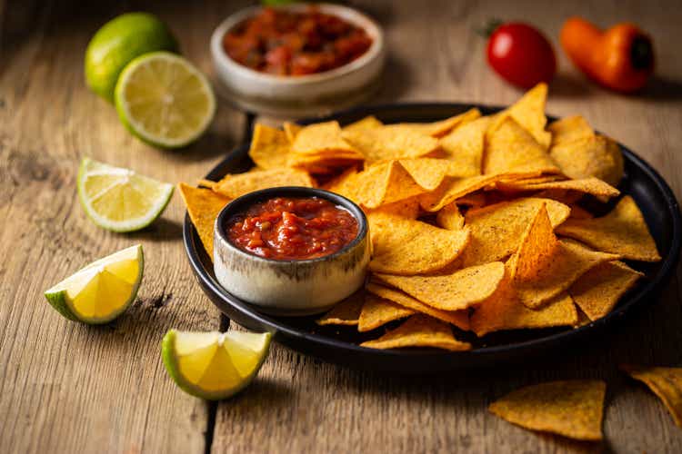 bowl of nachos chips