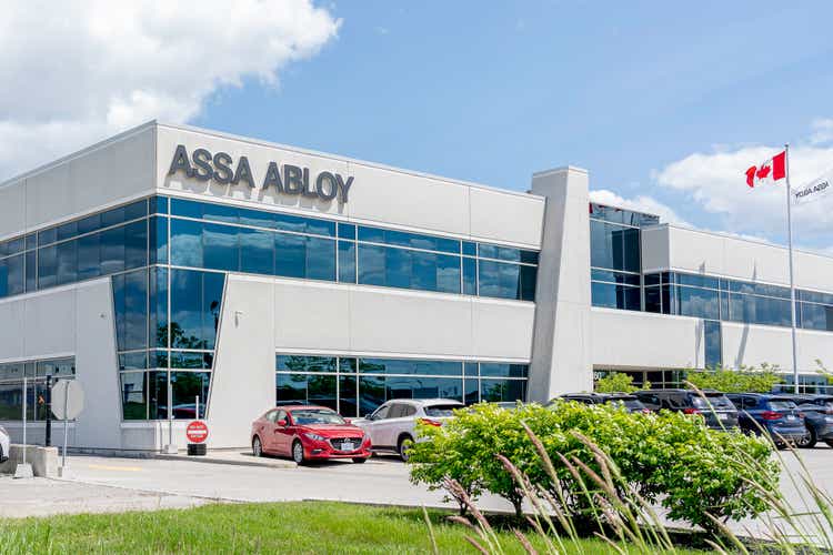 ASSA ABLOY Canada head office in Vaughan, Ontario, Canada.