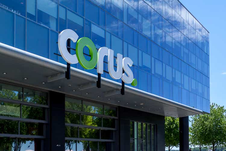 Corus Entertainment headquarter office building in Toronto.