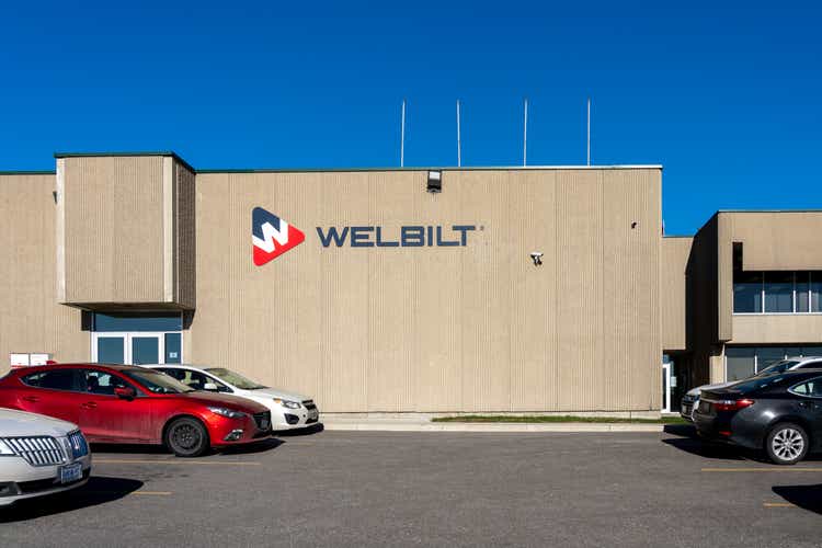 Welbilt Canada sign on the building in Mississauga, On, Canada.