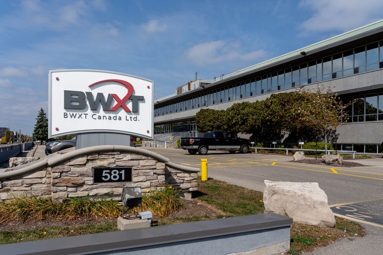 BWXT Canada in Cambridge, Ontario, Canada.