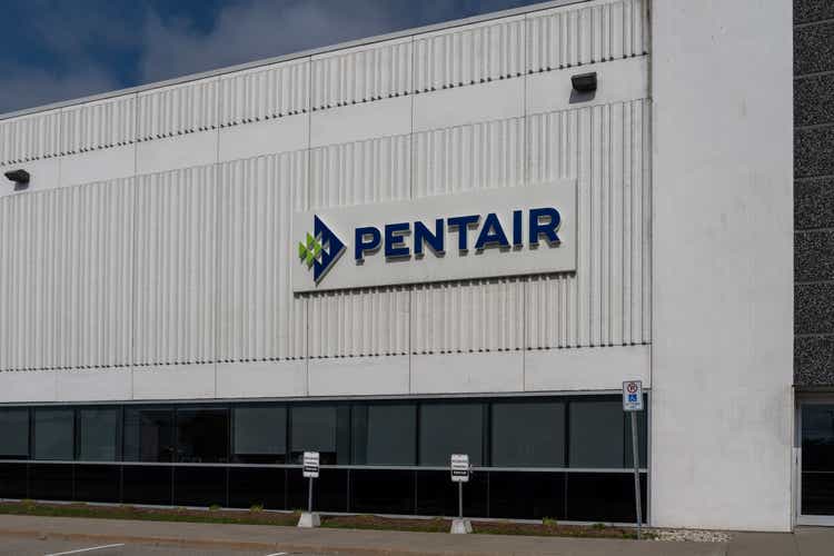 Pentair Canada facility building in Cambridge, On, Canada.