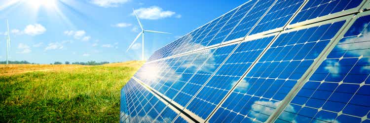 Solar Panels And Wind Turbines