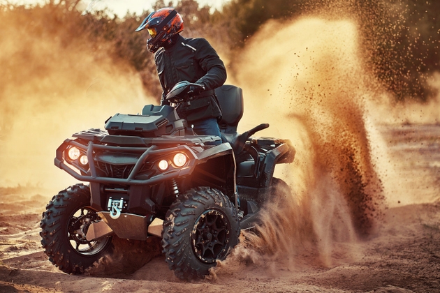 Cross-country quad bike race, extreme sports