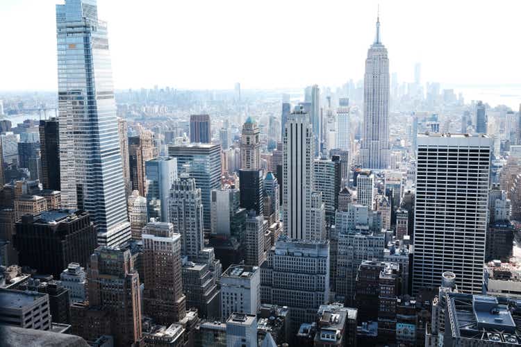 Manhattan"s Midtown Offices Remain Largely Empty As Businesses Begin To Consider Returning