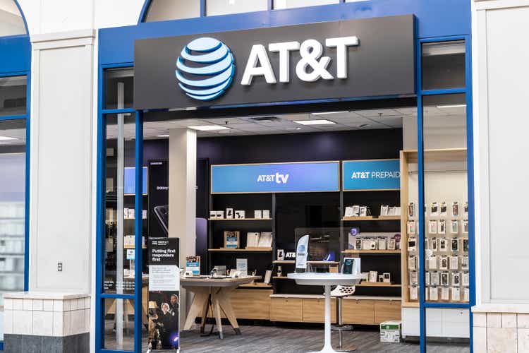 AT&T cell phone retail store. AT&T wrapped up its merger with WarnerMedia and now controls HBO, CNN and DirecTV.