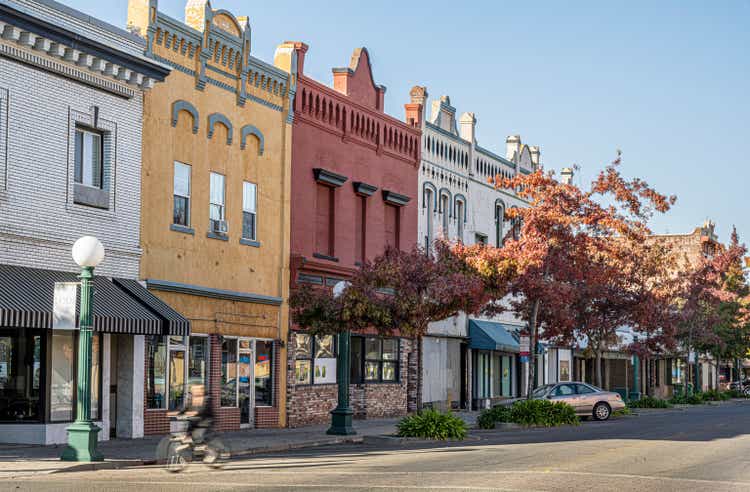 Storefronts in Lodi, California