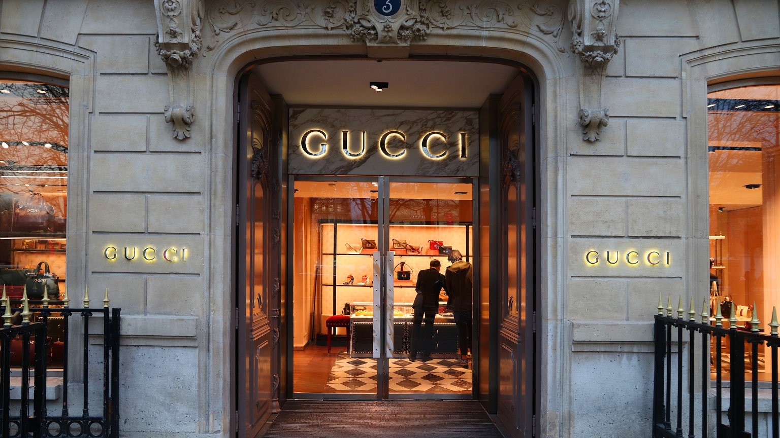 A Gucci flagship store is pictured on October 19, 2021 in Beijing