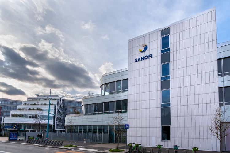 Exterior view of the Sanofi headquarters building