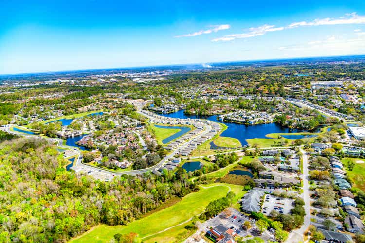 Above Suburban Jacksonville Florida