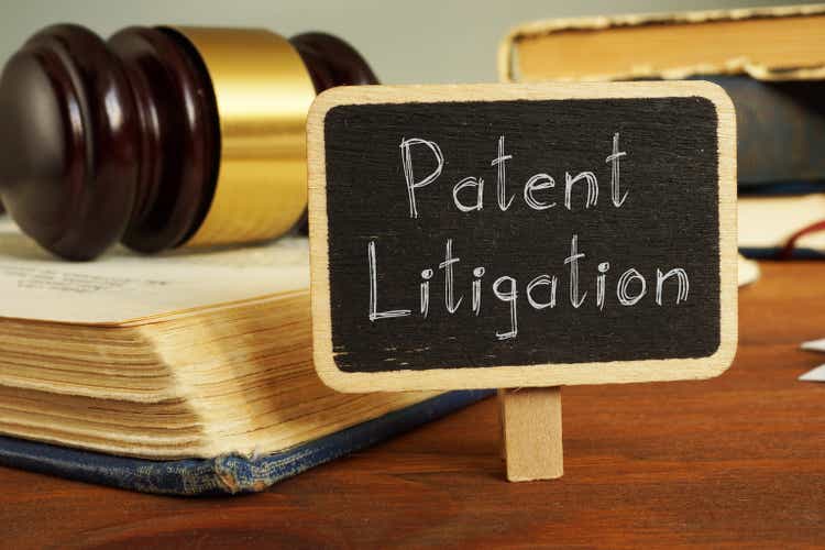 Patent Litigation is shown on the photo using the text