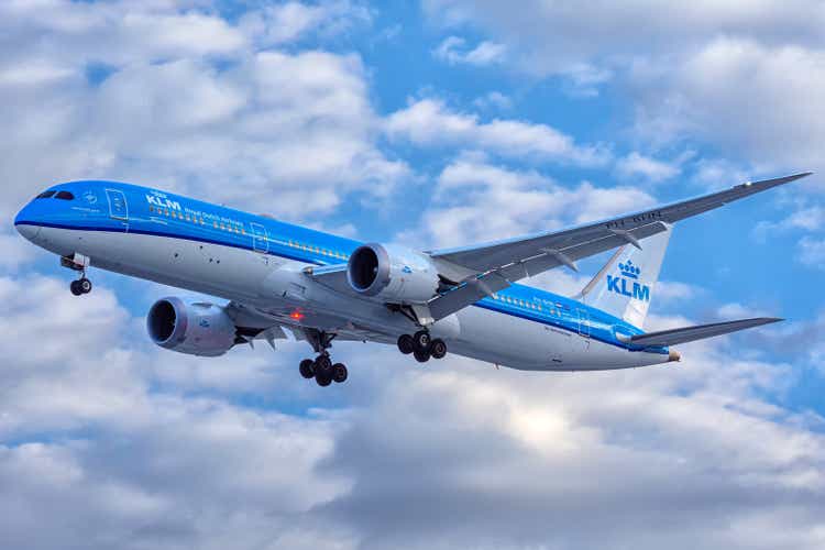 KLM Boeing 787-9 Landing op Mexico City Intl. luchthaven