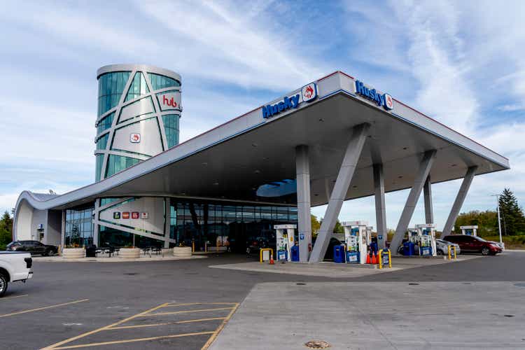 Husky gas station in Brampton, Ontario, Canada