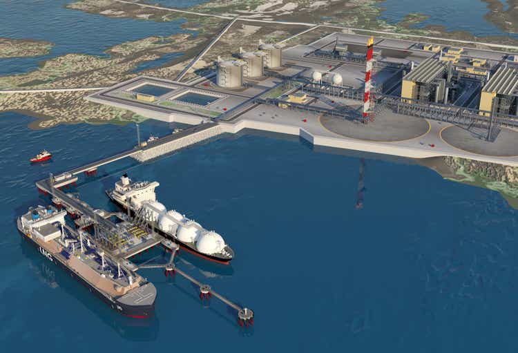 Sea Port. 3d-rendering