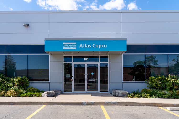Atlas Copco Canada office building in Mississauga, On, Canada.