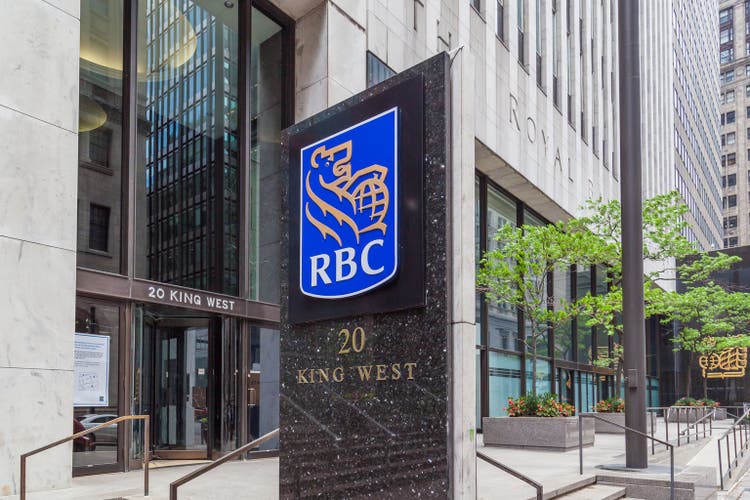 RBC (Royal Bank of Canada) headquarters in Toronto’s financial district Toronto, Ontario.