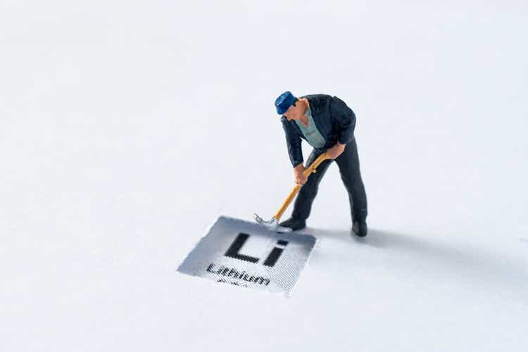 lithium Miner digging