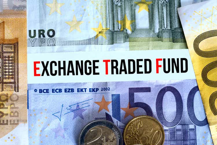 Euro Banknotes and ETF Exchange Traded Fund
