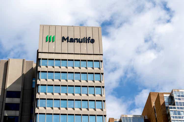 Manulife head office building in Toronto, Canada.