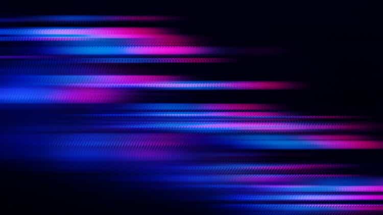 Led Light Speed Abstract Background Technology Motion Neon Stripe Colorful Pattern Blurred Prism Blue Purple Pink Lines Bright Futuristic Fluorescent Texture Black Backdrop Distorted Macro Photography