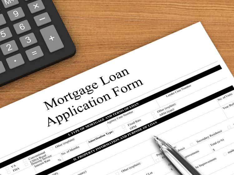 Mortgage loan calculator application form