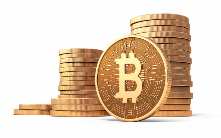 Bitcoin Gold Stock Photo